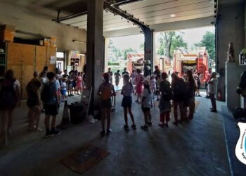 Ismét táborozók látogattak szertárunkba