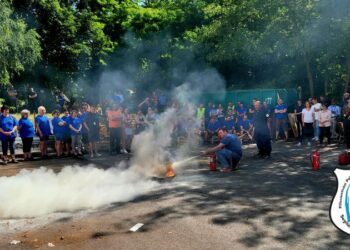 Tűzvédelmi oktatás a Genthermben