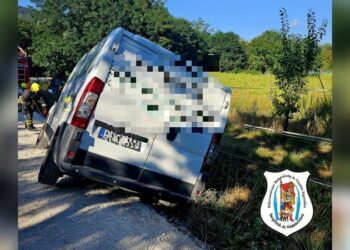 Lehúzódott, árokba csúszott