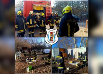 Az év első tűzoltó gyakorlata