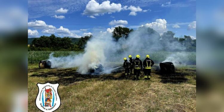 Körbálák égtek Vörösváron