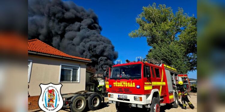 Raktártűz Pilisvörösváron