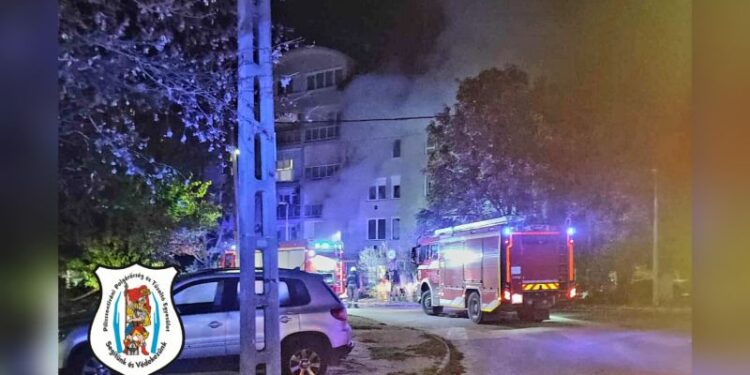 Tűz az Egyetem utcában Piliscsabán