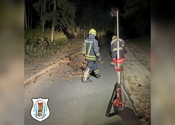 Fakidőlés a Kálvária dombnál